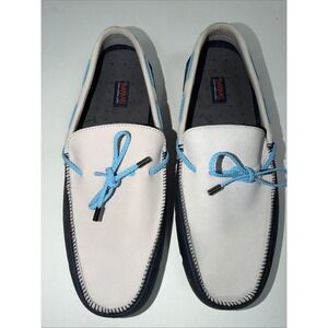 SWIMS Braided Lace Lux Loafer Driver Nubuck Shoes Men's Size 8.5